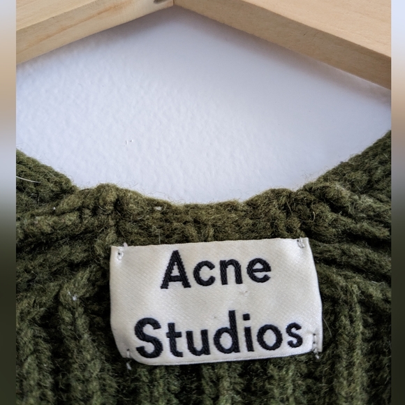 Acne Studios Deborah Moss Green Knit - Picture 3 of 4